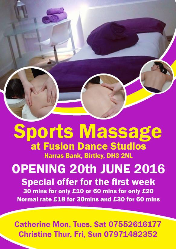 sports massage poster